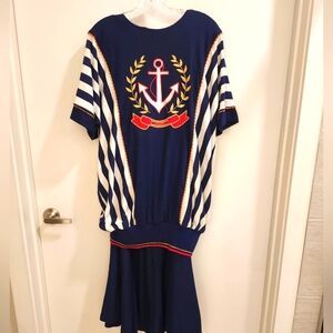 Vintage Kelli Kaye drop waist 2 piece set.